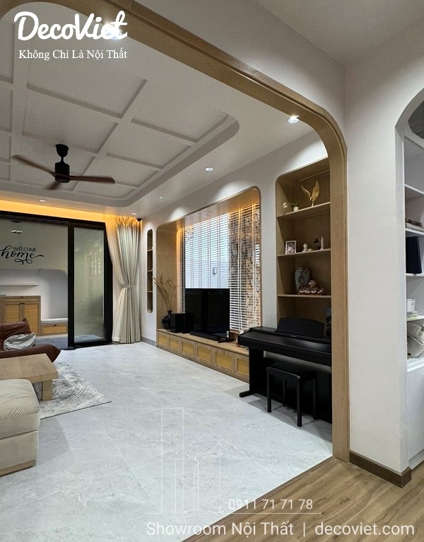 thiết kế thi công nội thất phòng khách biệt thự