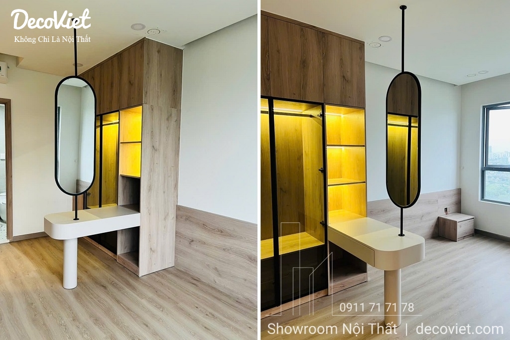 Thi công nội thất căn hộ Palm Heights hiện đại