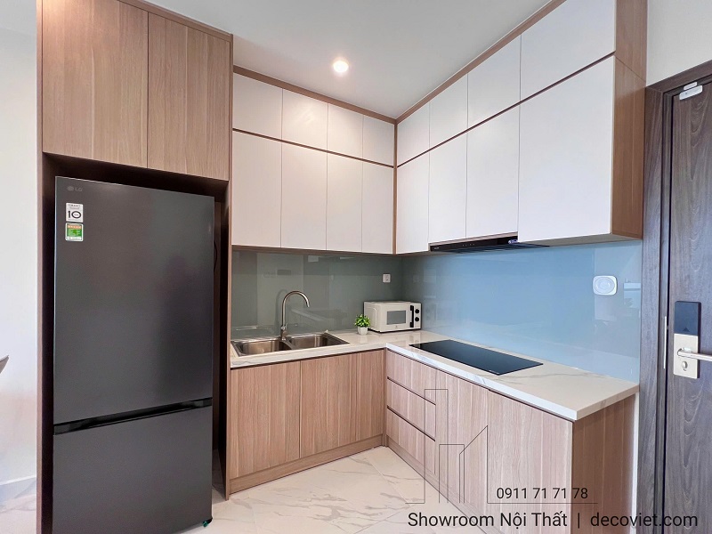 thi công tủ bếp chung cư trọn gói đẹp hiện đại