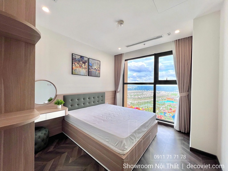 thi công nội thất phòng ngủ căn hộ 1PN Vinhomes Grand Park