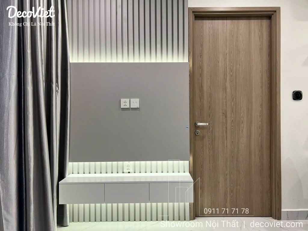 Thi công nội thất phòng khách căn hộ Vinhomes Grand Park Quận 9