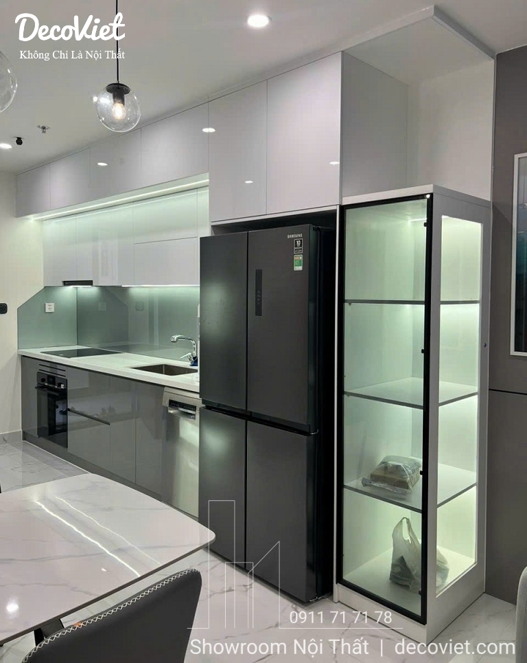 hoàn thiện nội thất phòng bếp căn hộ Vinhomes Grand Park Quận 9