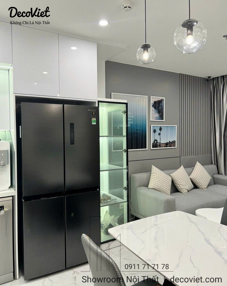 hoàn thiện nội thất phòng bếp căn hộ Vinhomes Grand Park Quận 9