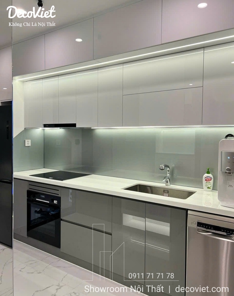 hoàn thiện nội thất phòng bếp căn hộ Vinhomes Grand Park Quận 9