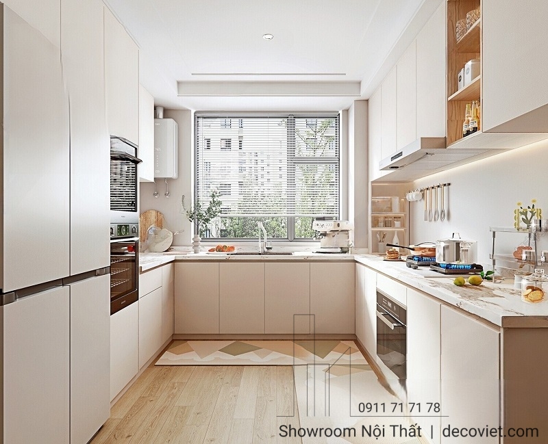 thi công tủ bếp gỗ công nghiệp