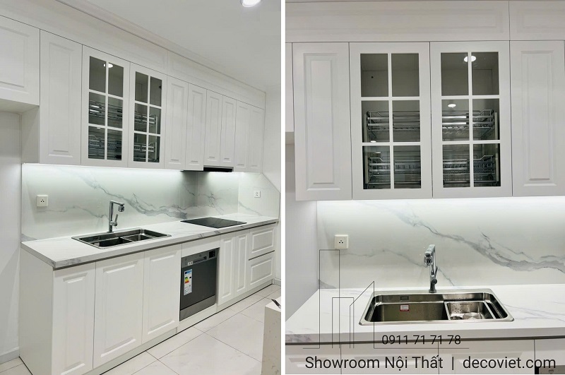 thi công tủ bếp gỗ công nghiệp cao cấp