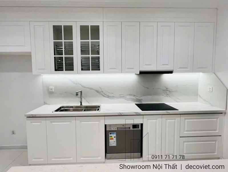 thi công tủ bếp gỗ uy tín, giá rẻ