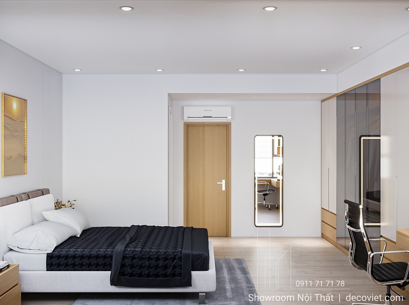 Nội thất phòng ngủ master căn hộ Saigon South