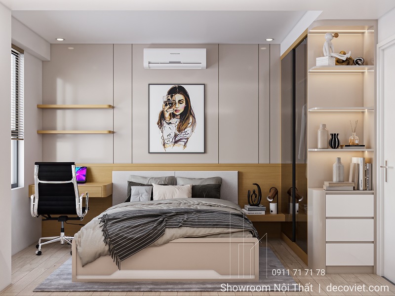 Thiết kế phòng ngủ phụ chung cư Saigon South Residences