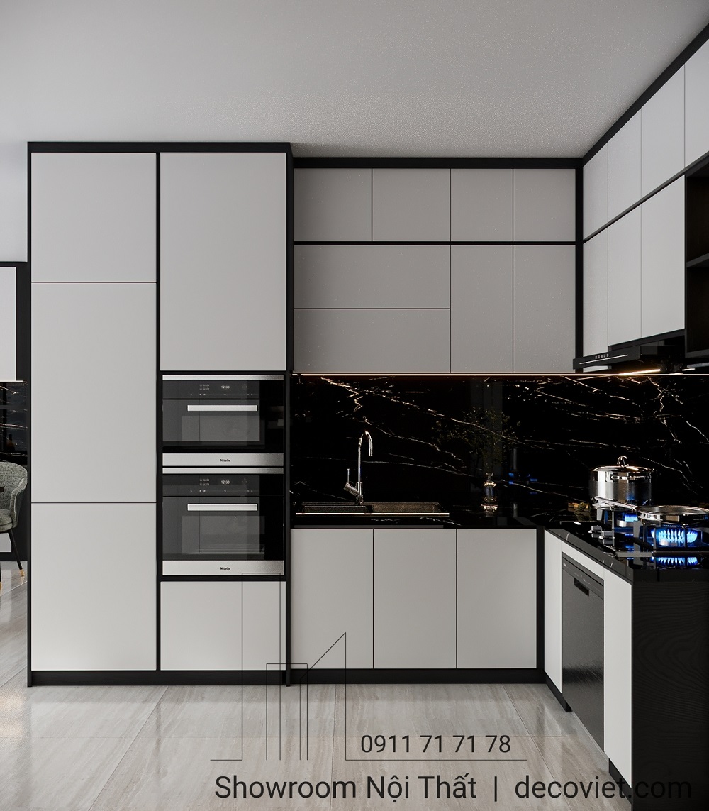 thiết kế thi công tủ bếp gỗ cao cấp