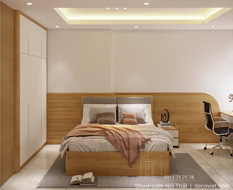 Thiết kế phòng ngủ 3 chung cư Tecco Linh Đông 3PN hiện đại