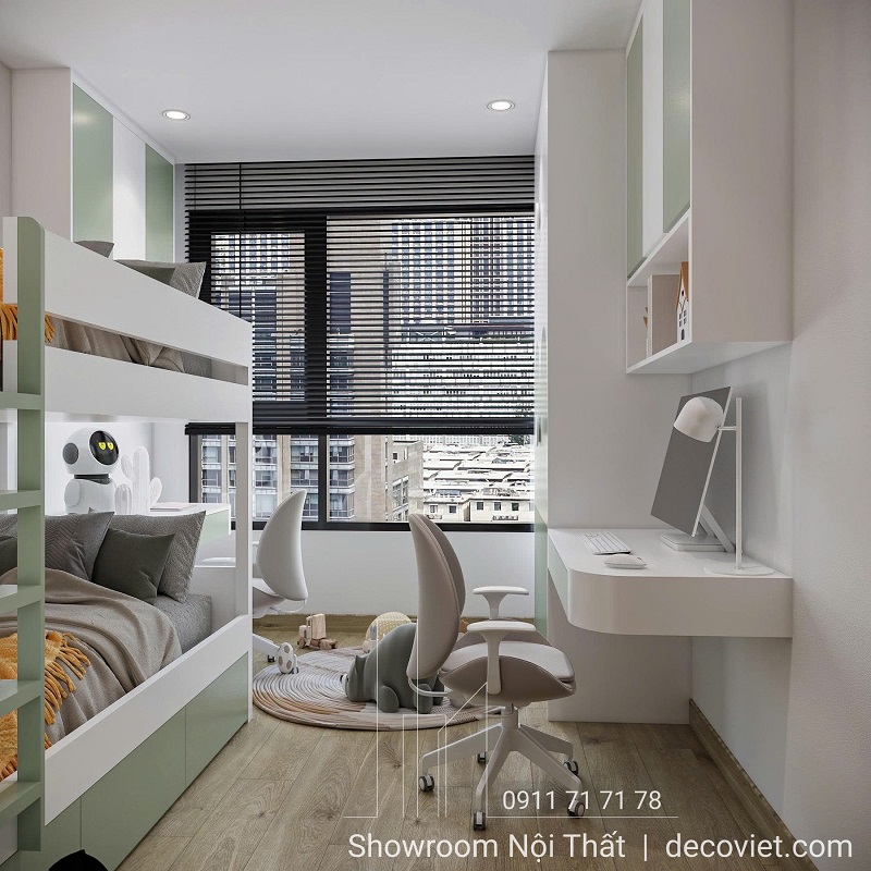 Thiết kế giường tầng thông minh cho phòng ngủ trẻ em