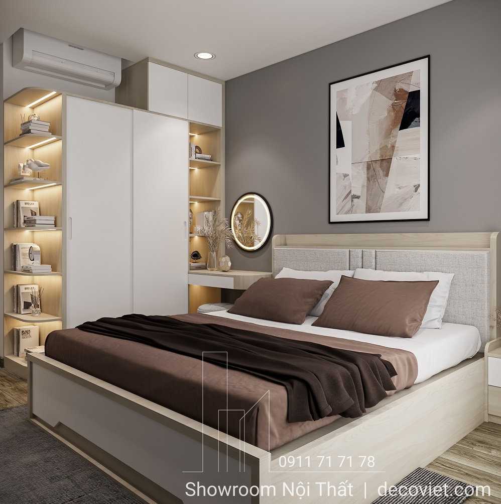 thiết kế nội thất phòng ngủ master