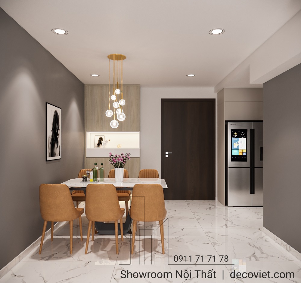 thiết kế nội thất phòng bếp sang trọng