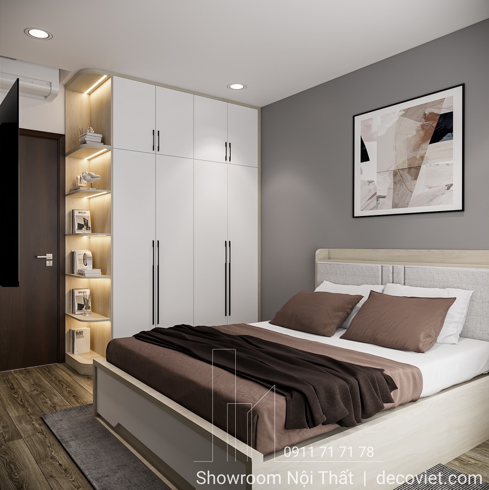 thiết kế nội thất phòng ngủ chung cư celadon city