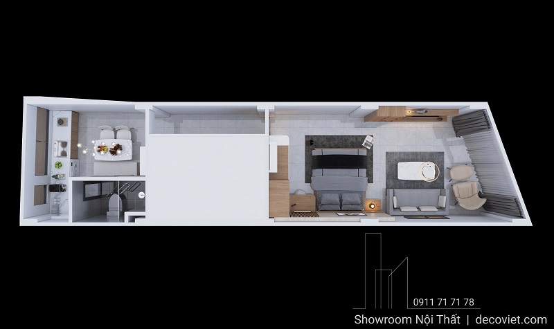 Mẫu thiết kế nội thất căn hộ cho thuê thu hút khách hàng dài hạn