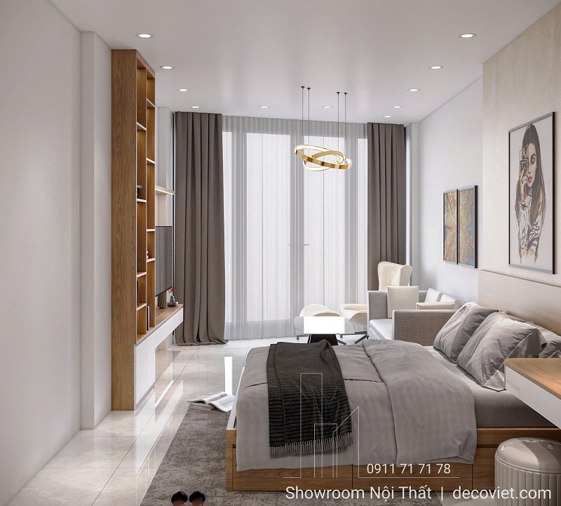 Mẫu thiết kế căn hộ dịch vụ cho thuê hiện đại, tối ưu không gian