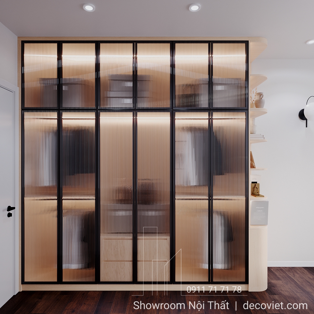 thiết kế tủ quần áo đẹp hiện đại