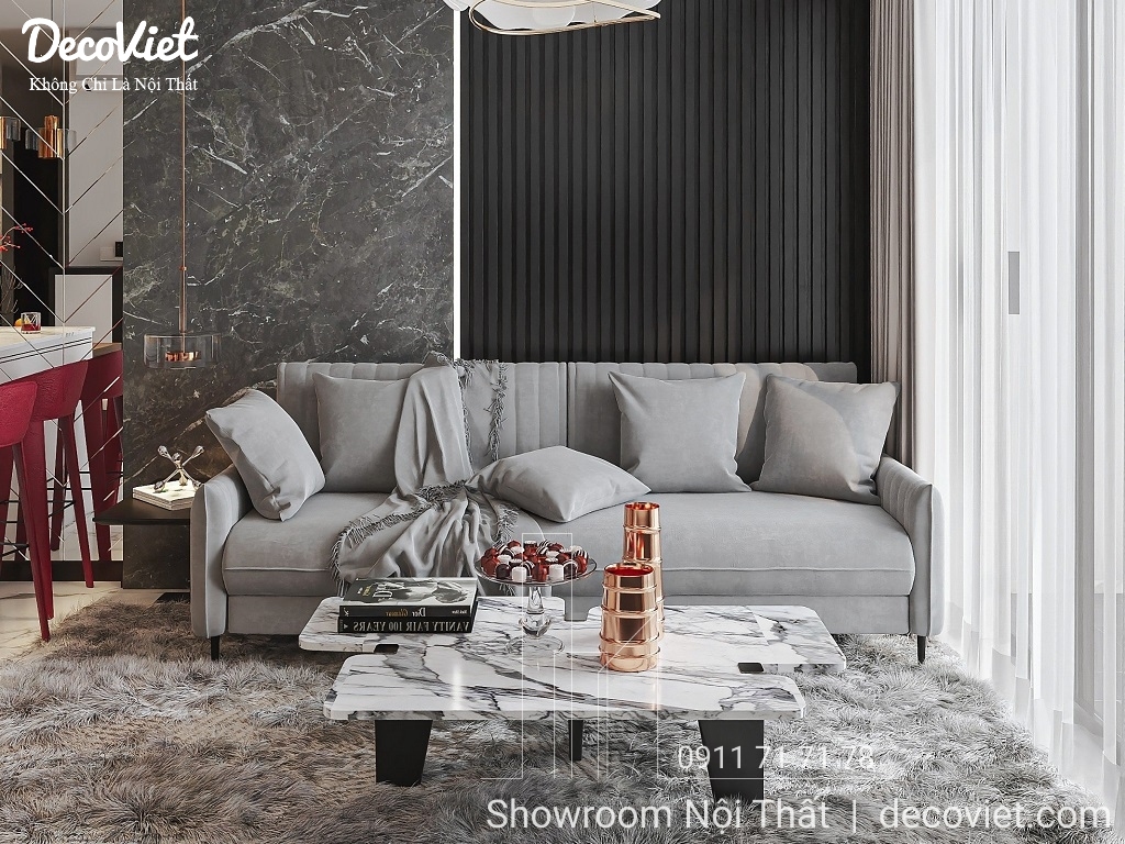 Thiết kế nội thất căn hộ SKY VIEW Bình Dương 2 phòng ngủ