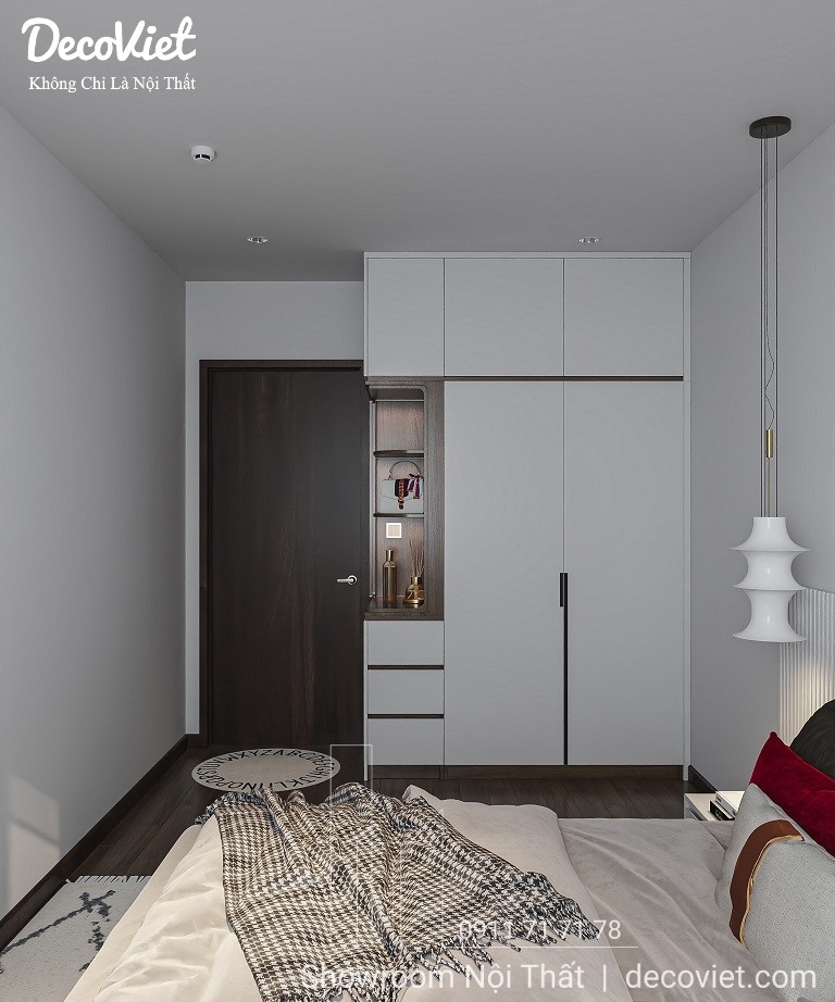 Nội thất phòng ngủ căn hộ C SKY VIEW đẹp hiện đại