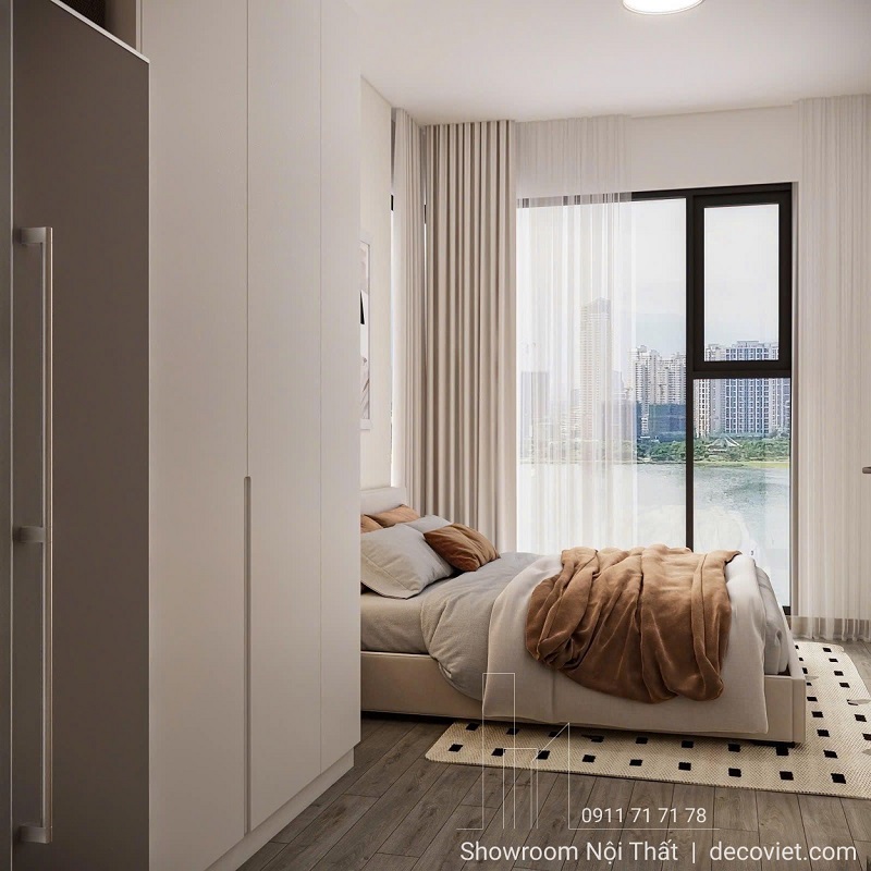 thiết kế thi công nội thất phòng ngủ master cao cấp