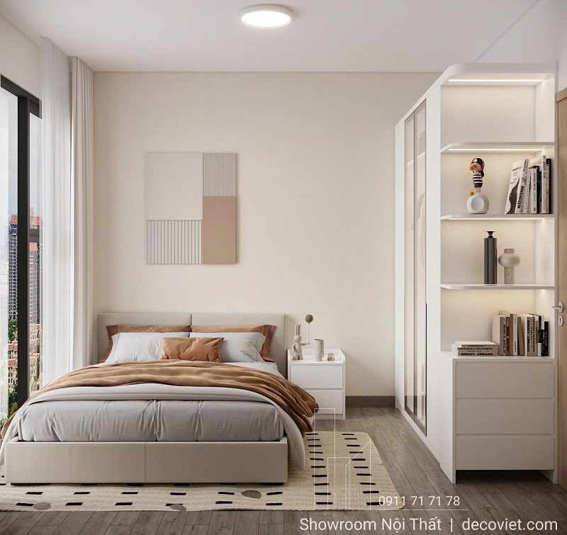 mẫu thiết kế phòng ngủ phụ đầy đủ tiện nghi