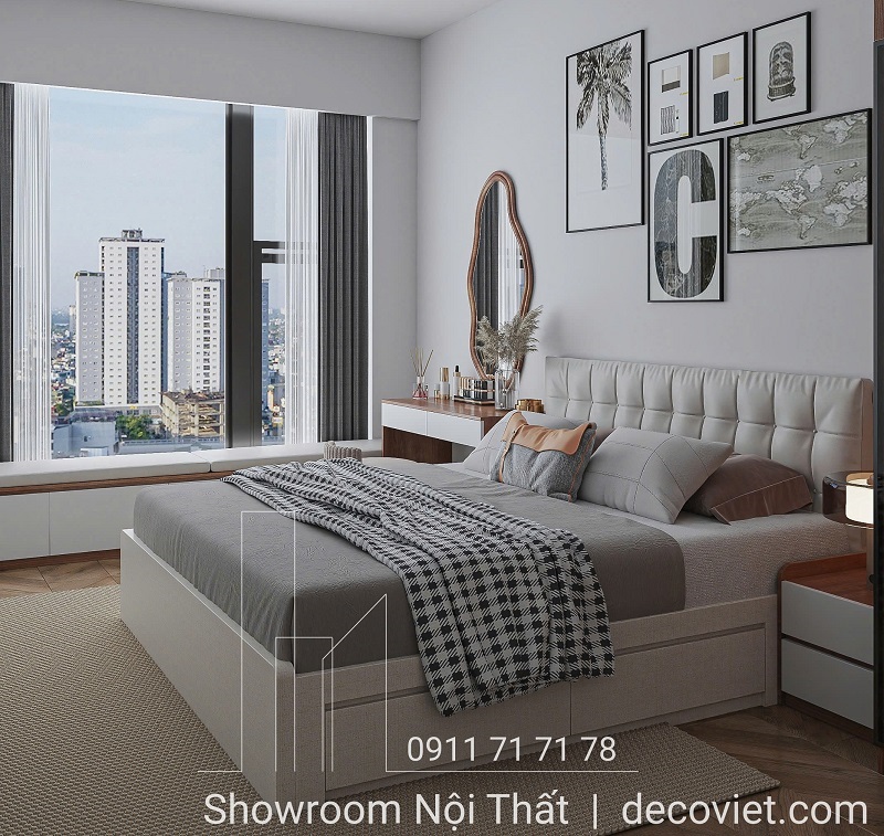 thiết kế nội thất phòng ngủ hiện đại