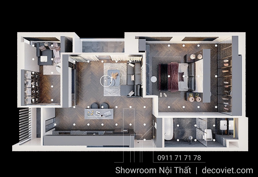 Thiết Kế Nội Thất Chung Cư Phú Tài Quy Nhơn