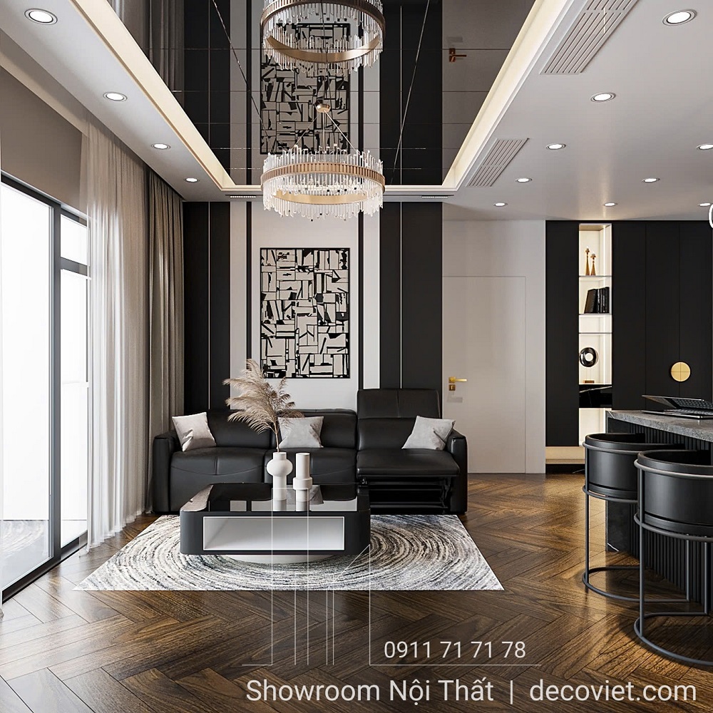 thiết kế phòng khách chung cư phú tài, quy nhơn