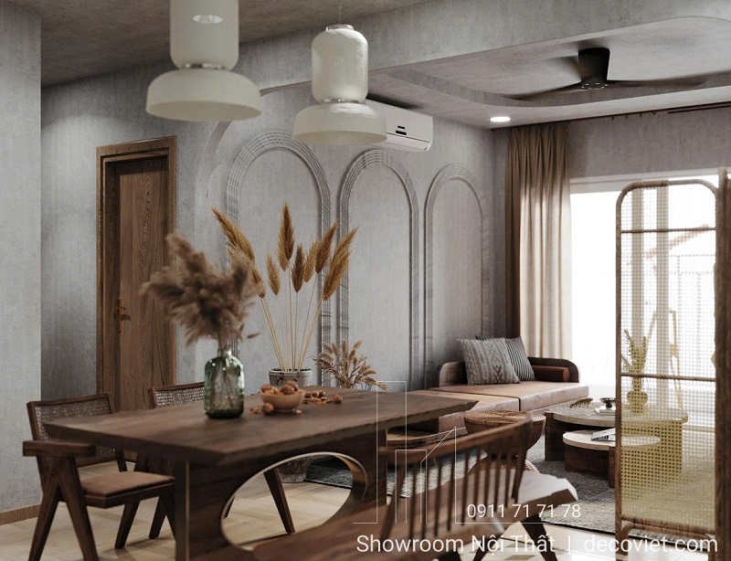 Thiết kế nội thất chung cư SORA Gardens II Bình Dương 2PN