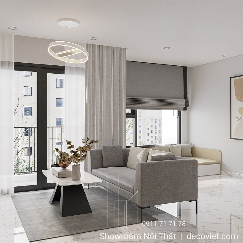 thiết kế nội thất phòng khách hiện đại chuẩn xu hướng mới