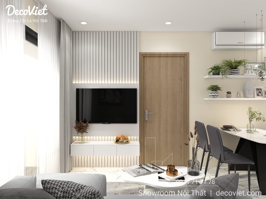 thiết kế nội thất phòng khách chung cư nhỏ