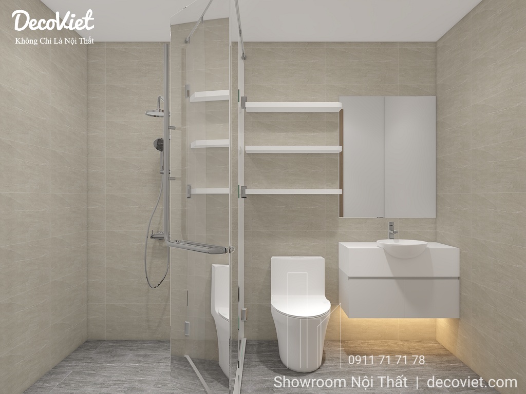 thiết kế nội thất nhà vệ sinh