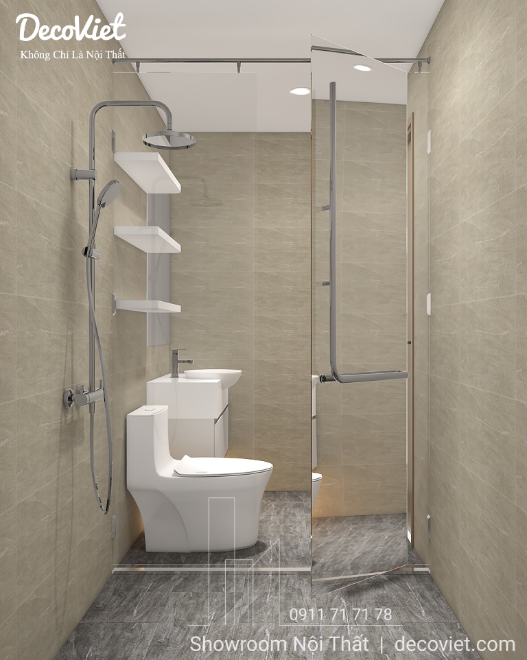 thiết kế nội thất nhà vệ sinh