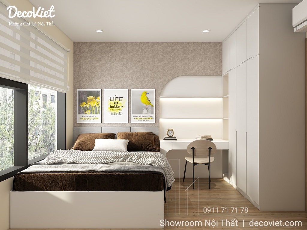thiết kế nội thất phòng ngủ master