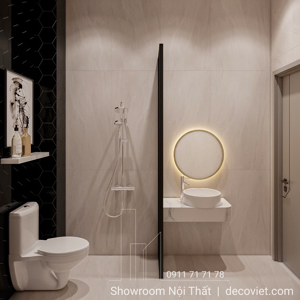 Thiết kế nội thất nhà vệ sinh hiện đại