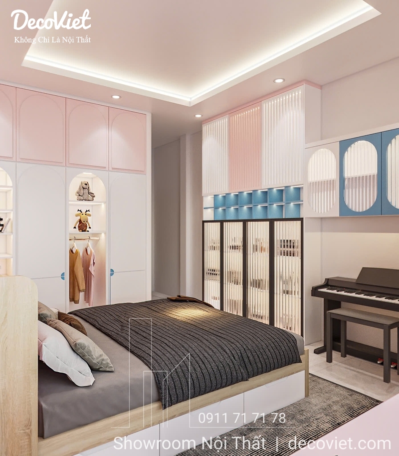 thiết kế nội thất phòng ngủ cho bé