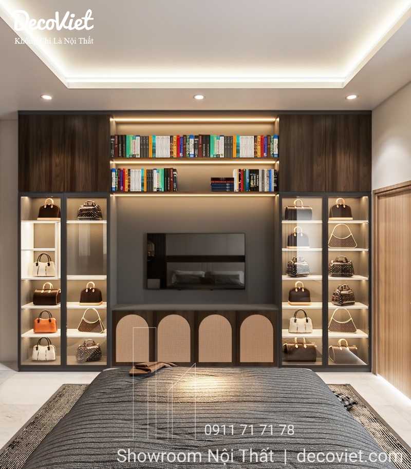 thiết kế nội thất phòng ngủ master nhà phố 3pn