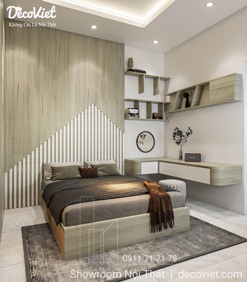 thiết kế nội thất phòng ngủ nhà phố