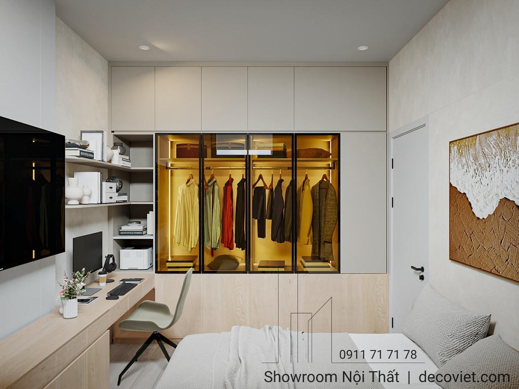 thiết kế nội thất phòng ngủ nhà phố hiện đại