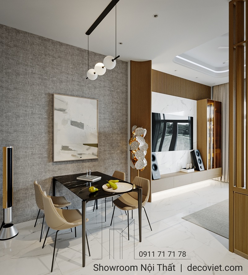 bộ bàn ăn 4 ghế mặt đá hiện đại