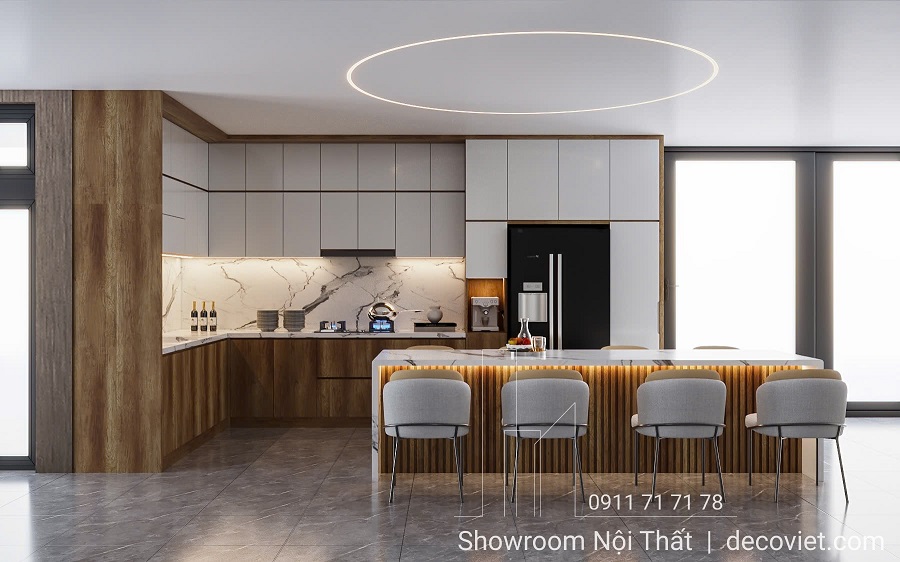 thiết kế nội thất phòng bếp hiện đại