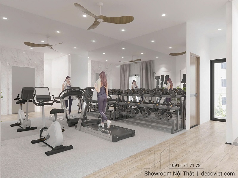 thiết kế phòng tập thể thao tại nhà