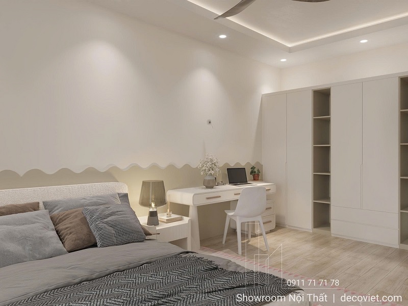 Bố cục nội thất phòng ngủ trẻ em hợp lý, cân bằng giữa học tập và nghỉ ngơi