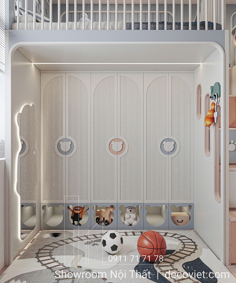 thiết kế phòng ngủ trẻ em hiện đại