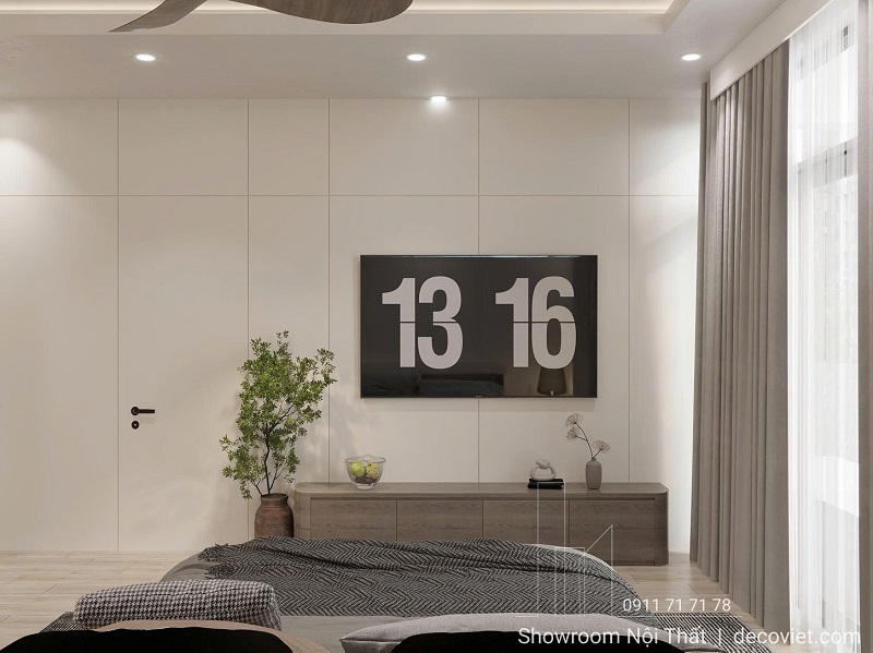 nội thất phòng ngủ master cao cấp, sang trọng