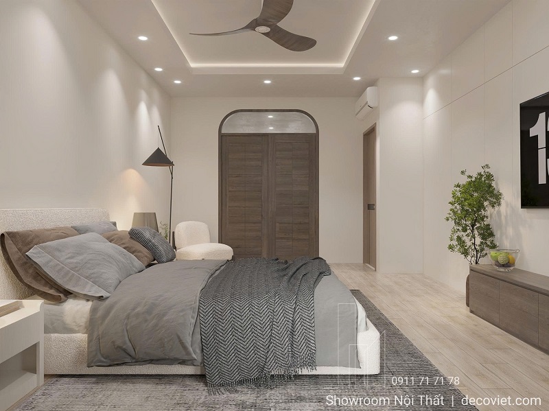 giường ngủ master nhà phố cao cấp
