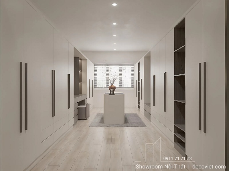 thiết kế phòng thay đồ nhà phố cao cấp