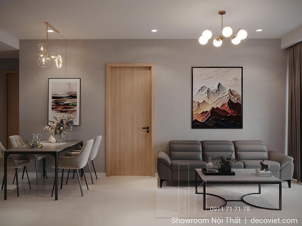 Thiết kế và thi công nội thất căn hộ The Glory Bình Dương hiện đại, tối giản