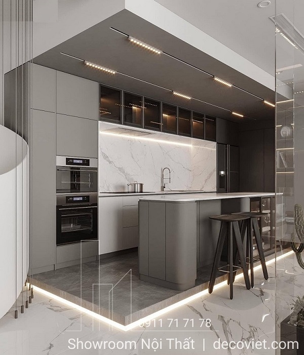 tủ bếp gỗ công nghiệp